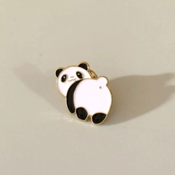 Pander Pic Pin Panda Butt Enamel Pin - Cute Animal Lapel Accessory - Pin and Patch